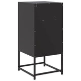 Bedside Cabinet Black 36x39x78 cm Steel 846566