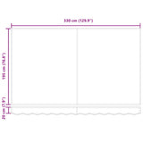 Retractable Awning Beige 350 x 200 cm Fabric 3329718