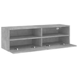 TV Wall Cabinet Concrete Grey 100x30x30 cm Engineered Wood 836888