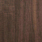 Bed Frame without Mattress Brown Oak 100x200 cm Engineered Wood 835938