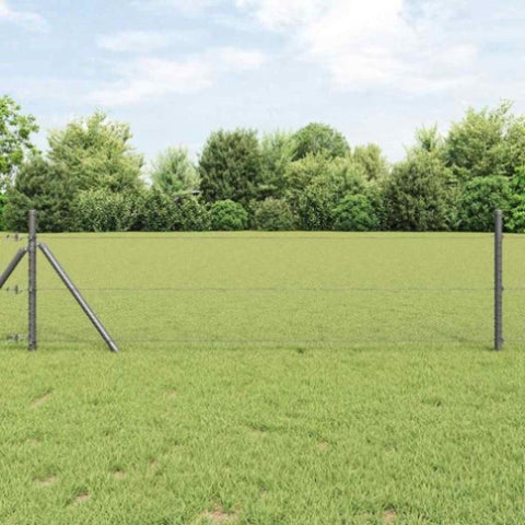 Hexagon Fence Grey 0.5 x 100 m Steel 42005594