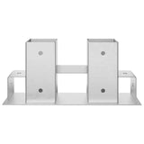 Firewood Stack Aid 12 pcs Silver 34 x 10 x 15 cm Steel 42030116
