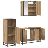 Bathroom Furniture Set 3 pcs Artisan Oak Engineered Wood 3402400