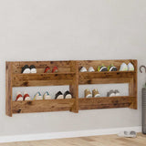 Shoe Cabinet 2 pcs Old wood 80 x 18 x 60 cm Engineered Wood 875024
