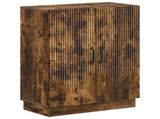 3 Piece Bathroom Cabinet Set HOORN Smoked Oak Engineered Wood 3417473