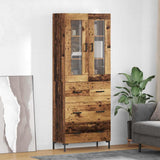 Highboard with Drawer 2 pcs Old Wood Engineered Wood 3415698