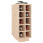 ZNTS Wine Cabinet 23x34x61 cm Solid Wood Pine 820971