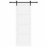 Sliding Door White 83 x 232 cm Solid Pine Wood 3333285