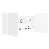 ZNTS LED Bathroom Mirror Cabinet White 100x12x45 cm Acrylic 804980
