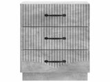 Bedside Cabinet Concrete Grey 43 x 41 x 63.5 cm Engineered Wood 895248