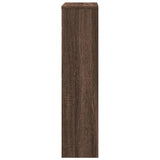 ZNTS Radiator Cover Brown Oak 78x20x82 cm Engineered Wood 852687