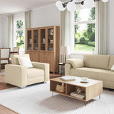 Sofa 3 pcs Cream Fabric 3324665