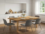 Rectangular Table Top 80 x 80 x 3.2 cm Square Solid Acacia Wood 938310