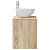 Wall-Mounted Sink Vanity Sonoma Oak 49.5 x 35 x 63 cm 890256