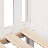 Kids' House Bed Frame without Mattress White 90x190 cm Single Pine 850708