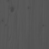 Bed Headboard Grey Solid Pine Wood Large Decorative Inlays 817932