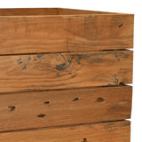 Raised Bed 150x40x55 cm Recycled Teak Wood and Steel 47426