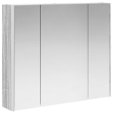 Bathroom Mirror Cabinet Grey Sonoma 83.5 x 15.5 x 70 cm 889268