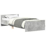 Bed Frame without Mattress Concrete Grey 75x190 cm 835949
