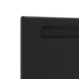 LED Headboard Black 200 cm Faux Leather 42007313