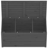 Garden Box Grey 101x50.5x46.5 cm Solid Wood Pine 823950
