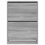 Shoe Cabinet with 2 Flip-Drawers Grey Sonoma 80x42x108 cm 3214404