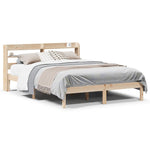 Bed Frame without Mattress 150x200 cm King Size Solid Wood Pine 3306543