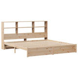 Bookcase Bed without Mattress 180x200cm Super King Solid Wood Pine 3322399
