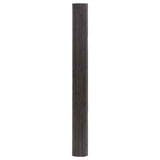 Rug Rectangular Dark Brown 100x500 cm Bamboo 376827