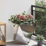 Planter Silver 50 x 50 x 50 cm Stainless Steel 883844