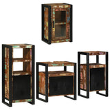 Bathroom Furniture Set 4 pcs Multicolour Solid Reclaimed Wood 3305699
