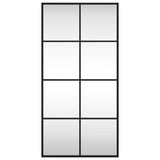 Wall Mirror Black 40x80 cm Rectangle Iron 358644