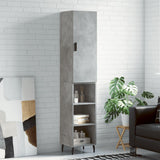 Highboard Concrete Grey 34,5x34x180 cm Engineered Wood 3198997