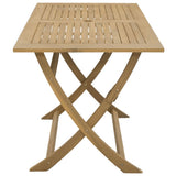 Folding Garden Table 120x70x75 cm Solid Wood Acacia 365745