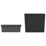 Planter with Removable Inner Anthracite 12 / 44 L PP Rattan 364687