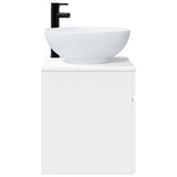 Wall-mounted Sink Vanity High Gloss White 49 x 44.5 x 66.5 cm 890606