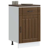 Kitchen Base Cabinet Lucca Brown Oak Engineered Wood 853724