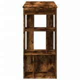 Bar Table with Racks Smoked Oak 102x50x103.5 cm Engineered Wood 854359