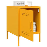 ZNTS Bedside Cabinet Mustard Yellow 36x39x50.5 cm Steel 842916