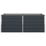 Planter Anthracite 195 x 100 x 75 cm Galvanised Steel 42018220