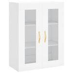 Highboard White 69.5x34x180 cm Engineered Wood 3198321