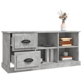TV Cabinet Concrete Grey 102x35.5x47.5 cm Engineered Wood 816180