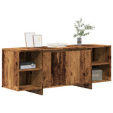 TV Cabinet Old Wood 130x35x50 cm Engineered Wood 856788
