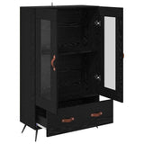 Highboard with Drawer Black Oak 69.5 x 31 x 115 cm 882507