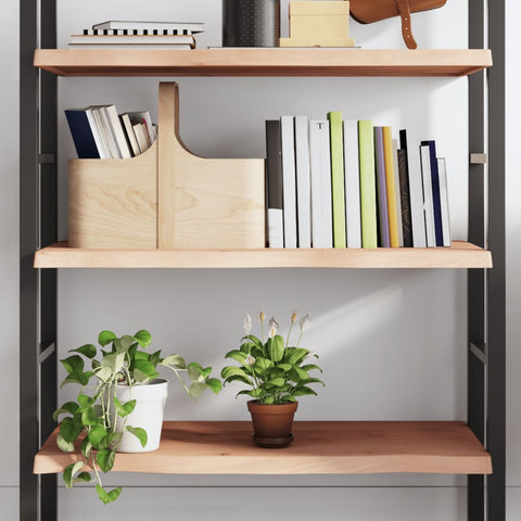 Wall Shelf 80x50x cm Untreated Solid Wood Oak 363549
