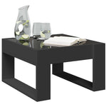 ZNTS Coffee Table with Infinity LED Black 50x53x30 cm 847624