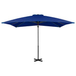 ZNTS Cantilever Garden Parasol with Aluminium Pole Azure Blue 250x250 cm 46987