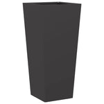 ZNTS Garden Planter Black 35x35x75 cm Steel 851080