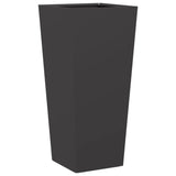 ZNTS Garden Planter Black 35x35x75 cm Steel 851080