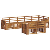 Sofa Sets 8 pcs Natural Solid Acacia Wood 3375014